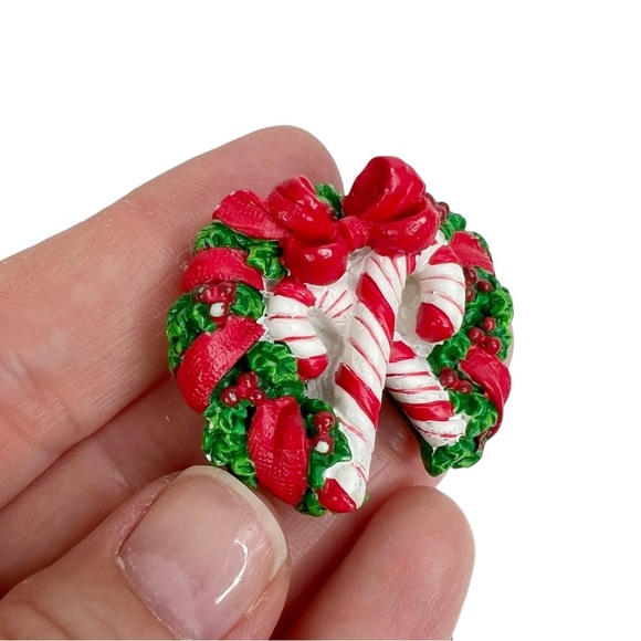 Lot of 5 Christmas Xmas Holiday Themed Brooches, Pin & Pendant - Picture 2 of 10